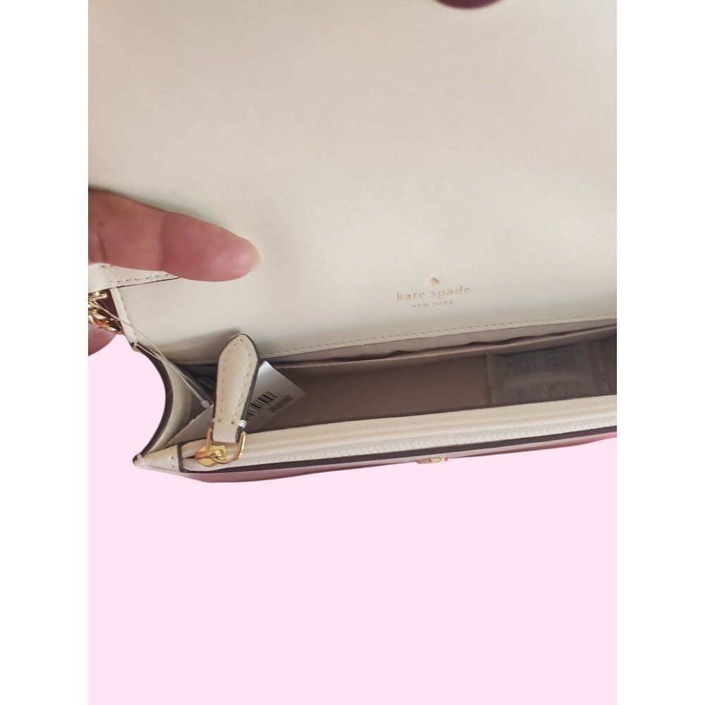 Kate Spade New York Madison Mini  Flap Convertible Crossbody Meringue Bag White - Picture 16 of 16